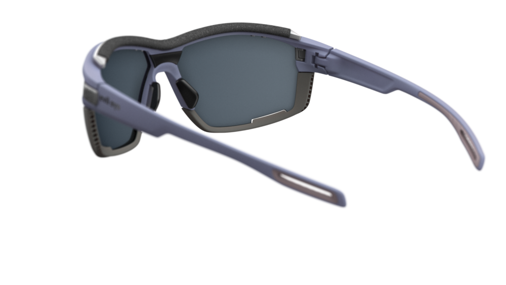 evil eye pathline air pro E049 Sportbrille – 4000 grape matt – LST® grey silver M – Rückansicht