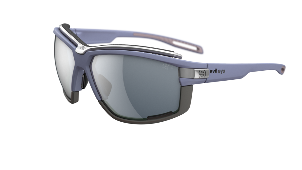evil eye pathline air pro E049 Sportbrille – 4000 grape matt – LST® grey silver M – Seitenansicht