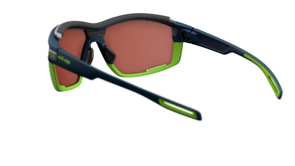 evil eye pathline air pro Sportbrille – dark blue matt – LST® active silver M – Rückansicht