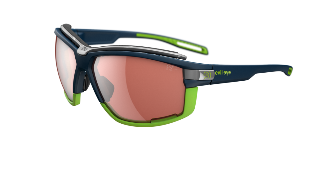 evil eye pathline air pro Sportbrille – dark blue matt – LST® active silver M – Seitenansicht