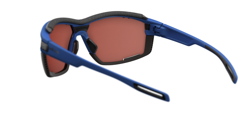 evil eye pathline air pro E049 Sportbrille – 4600 ultra blue matt – LST® active silver M – Rückansicht