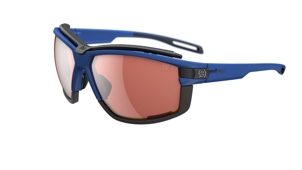 evil eye pathline air pro Sportbrille – ultra blue matt – LST® active silver M – Seitenansicht