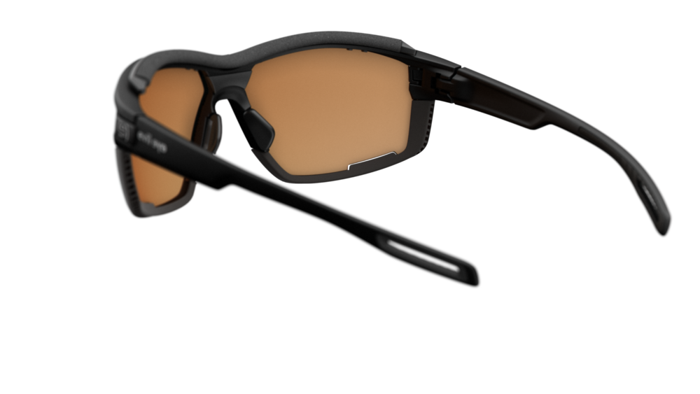 evil eye pathline air pro E049 Sportbrille – 9000 black matt – LST® VARiO blue-green M – Rückansicht