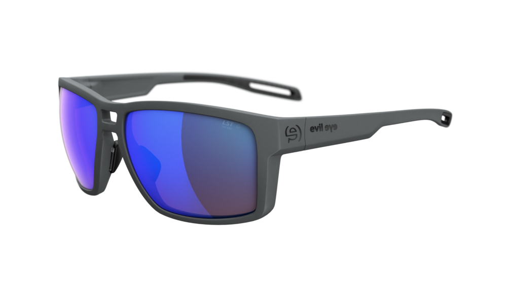 evil eye offshore Sportbrille – dark grey matt – LST® active blue M – Seitenansicht