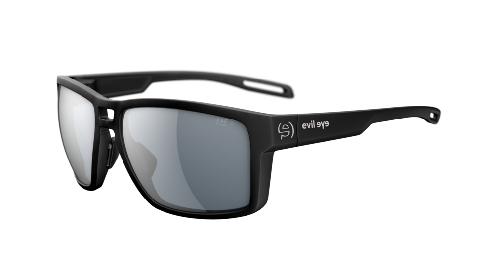 evil eye offshore Sportbrille – black matt – LST® grey silver M – Seitenansicht