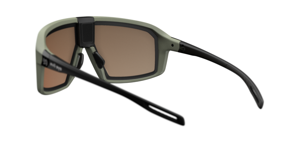 evil eye e-sense next Sportbrille – forest green matt – LST® eVARiO – Rückansicht