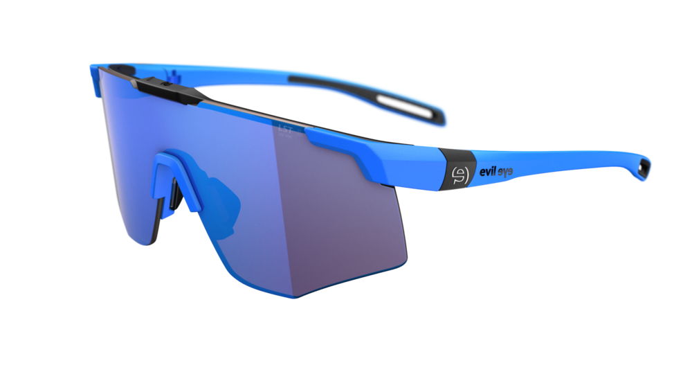 evil eye speedsense E052 Sportbrille – 4500 neon blue matt – LST® active blue M – Seitenansicht