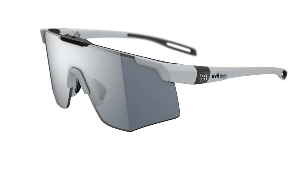 evil eye speedsense Sportbrille – moonstone grey matt – LST® grey silver M – Seitenansicht