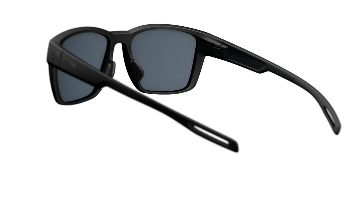 evil eye flare Sportbrille – black matt – LST® grey silver M – Rückansicht