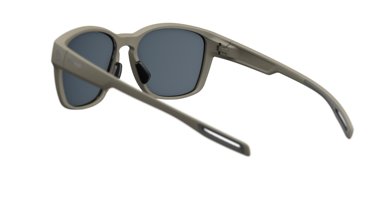 evil eye mira Sportbrille – stone grey matt – LST® grey silver M – Rückansicht