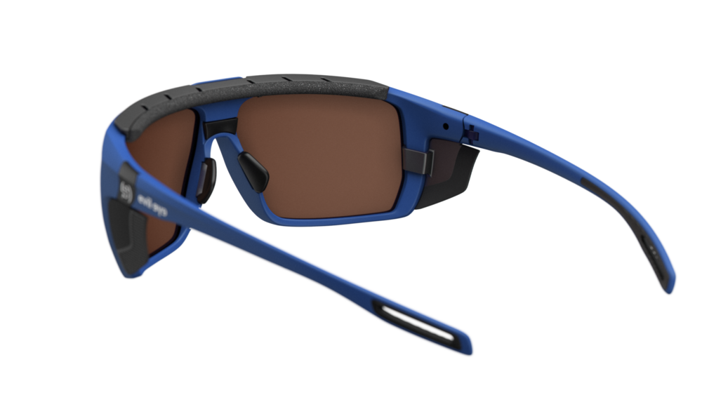 evil eye stormline pro E056 Sportbrille – 4500 ultra blue matt – LST® active blue M – Rückansicht