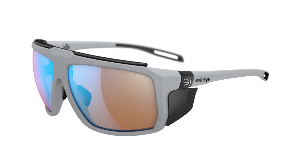 evil eye stormline pro E056 Sportbrille – 6600 moonstone grey matt – LST® blue light VARiO M – Seitenansicht