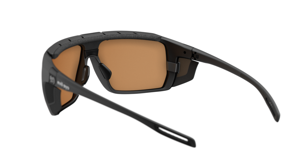 evil eye stormline pro E056 Sportbrille – 9000 black matt – LST® VARiO blue-green M – Rückansicht