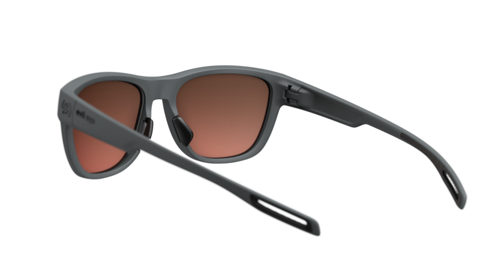 evil eye reef Sportbrille – dark grey matt – LST® active blue M – Rückansicht