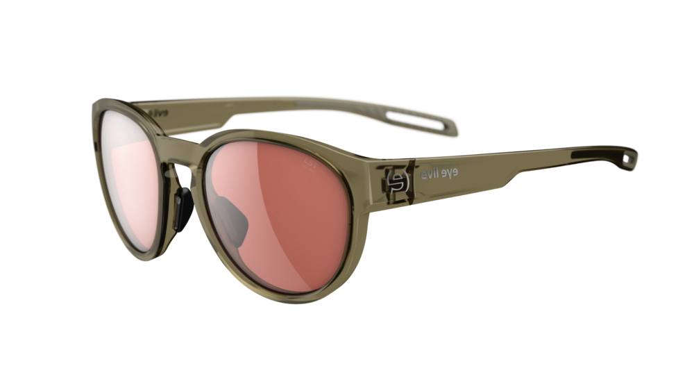 evil eye terra E058 Sportbrille – 5500 olive transparent – LST® active silver M – Seitenansicht