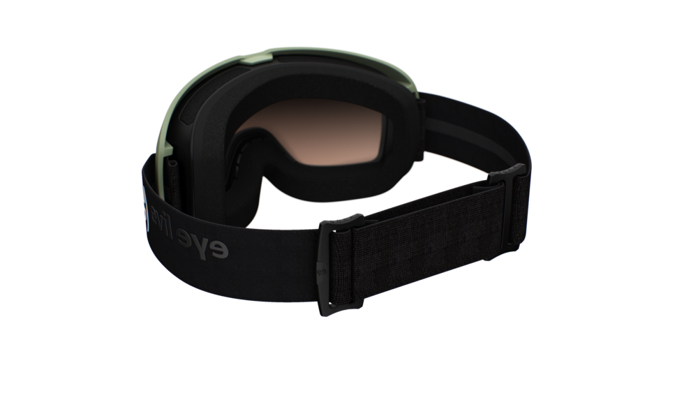 evil eye peaksight cl E605 Skibrille – 5500 forest green matt – LST® grey silver M light – Rückansicht