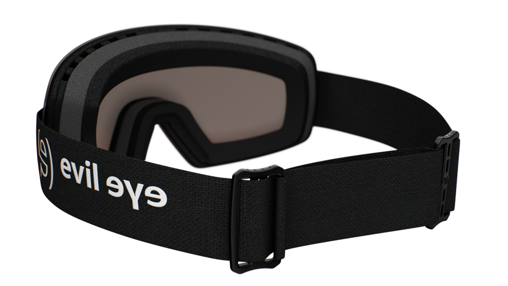 evil eye peaklite Skibrille – black matt – LST® active blue M – Rückansicht
