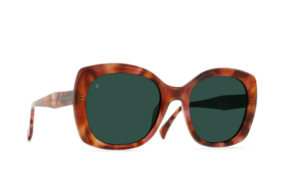 Raen Ronzy 54 Sonnenbrille – Bonbon Tortoise / Smoke Green – Ansicht 3