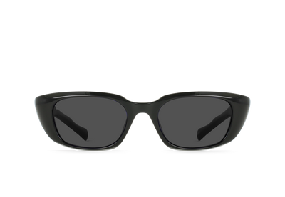 Raen Iwa 52 Sonnenbrille – Recycled Black / Smoke Polarized – Ansicht 1
