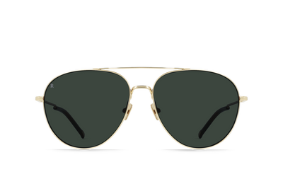 Raen Serona 61 Sonnenbrille – Satin Light Gold / Green Polarized – Ansicht 1