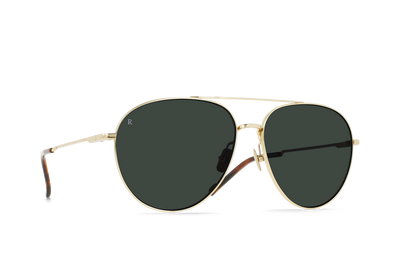Raen Serona 61 Sonnenbrille – Satin Light Gold / Green Polarized – Ansicht 3