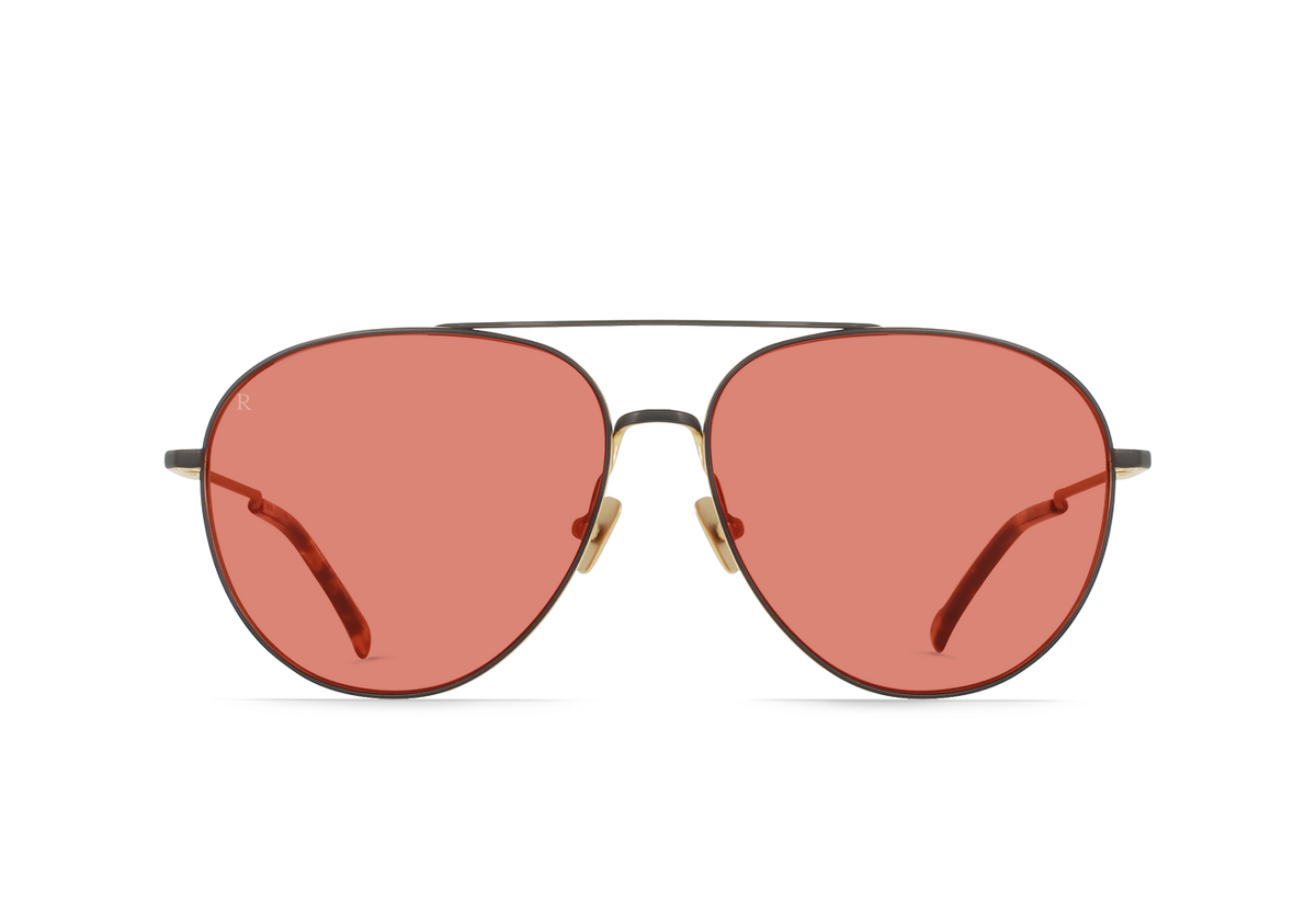 Raen Serona 61 Sonnenbrille – Satin Black & Gold / Dune – Ansicht 1