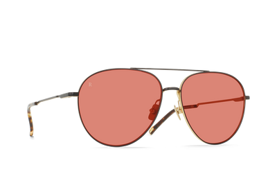Raen Serona 61 Sonnenbrille – Satin Black & Gold / Dune – Ansicht 2