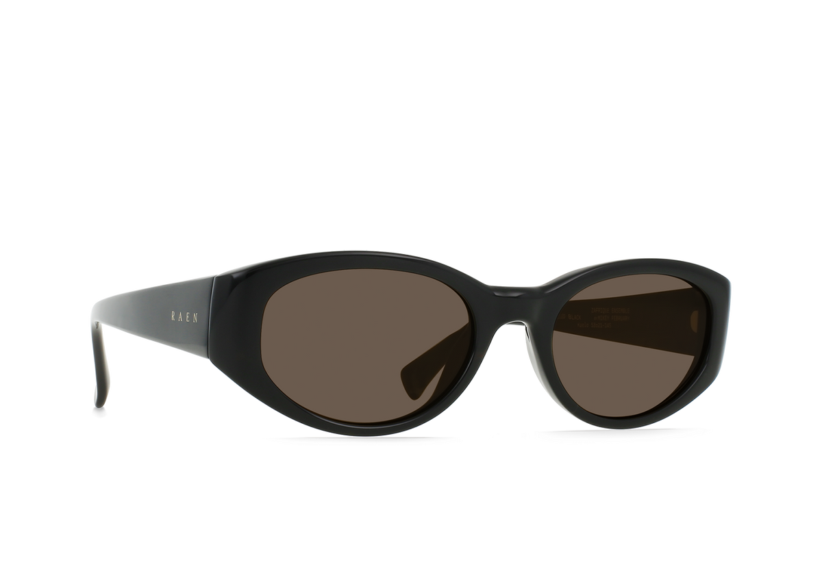 Raen Kwela 53 Sonnenbrille – Recycled Black / Agave – Ansicht 3