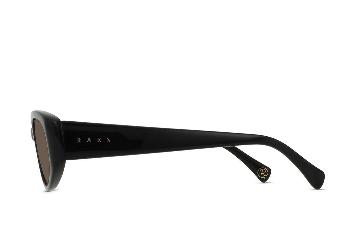 Raen Kwela 53 Sonnenbrille – Recycled Black / Agave – Ansicht 2