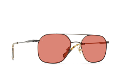 Raen Spyre 54 Sonnenbrille – Satin Black & Gold / Dune – Ansicht 2