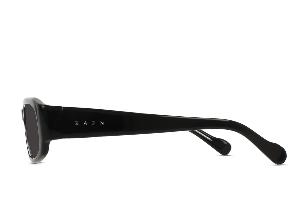 Raen Zamani 54 Sonnenbrille – Crystal Black / Smoke Polarized – Ansicht 3