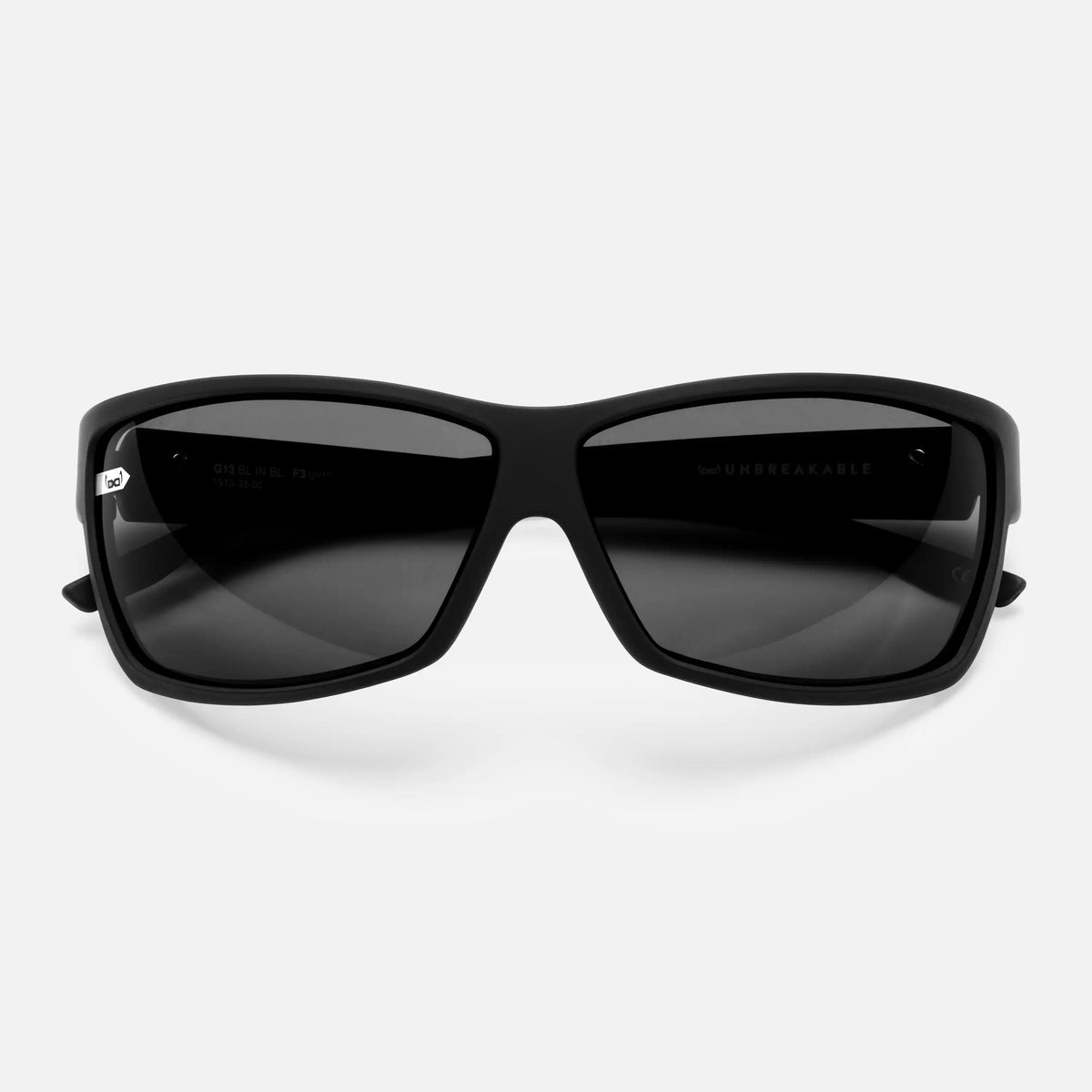 gloryfy G13 black in black Sportbrille – Frontansicht