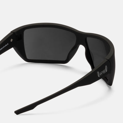 gloryfy G24 black in black Sportbrille – Rückansicht