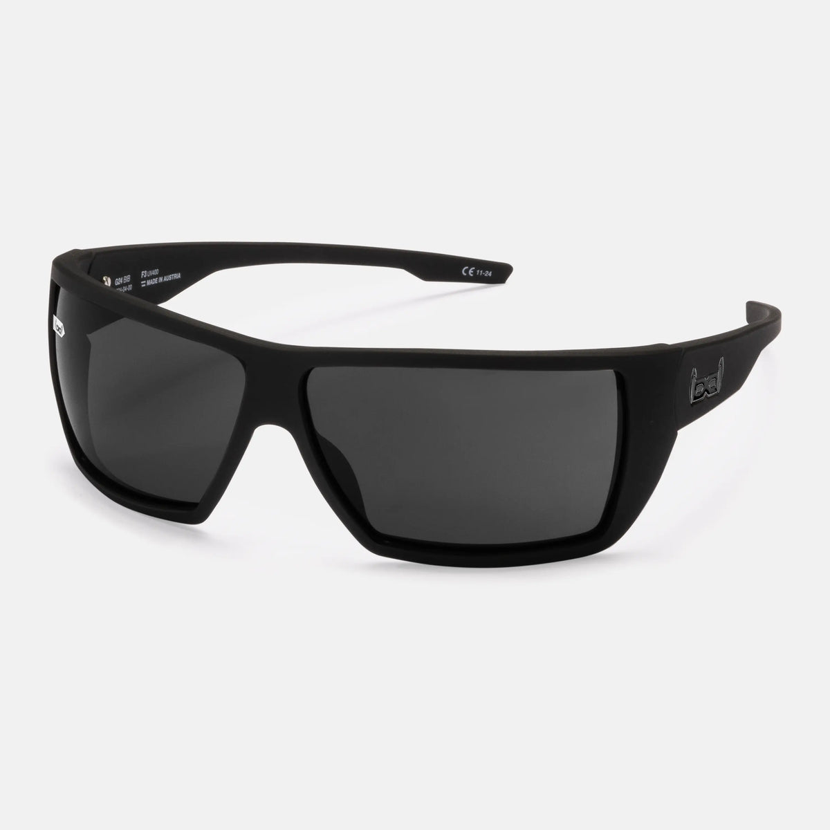 gloryfy G24 black in black Sportbrille – Schrägansicht