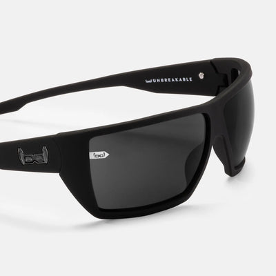 gloryfy G24 black in black Sportbrille – Seitenansicht