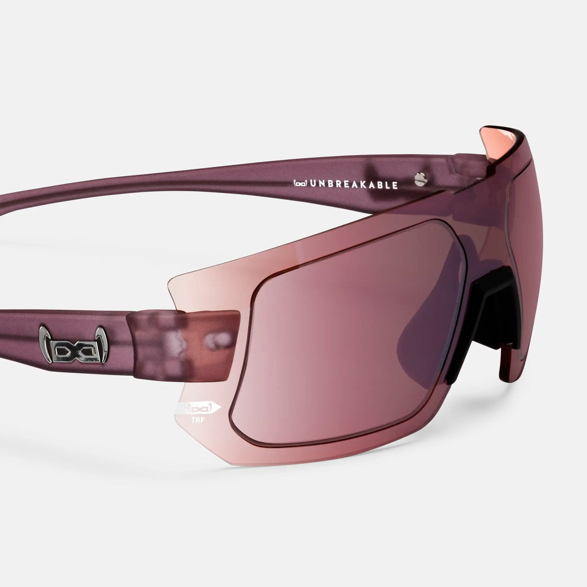 gloryfy G25 HELIOZ purple TRF Sportbrille – Seitenansicht