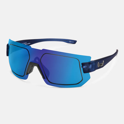 gloryfy G25 HELIOZ navy Sportbrille – Schrägansicht