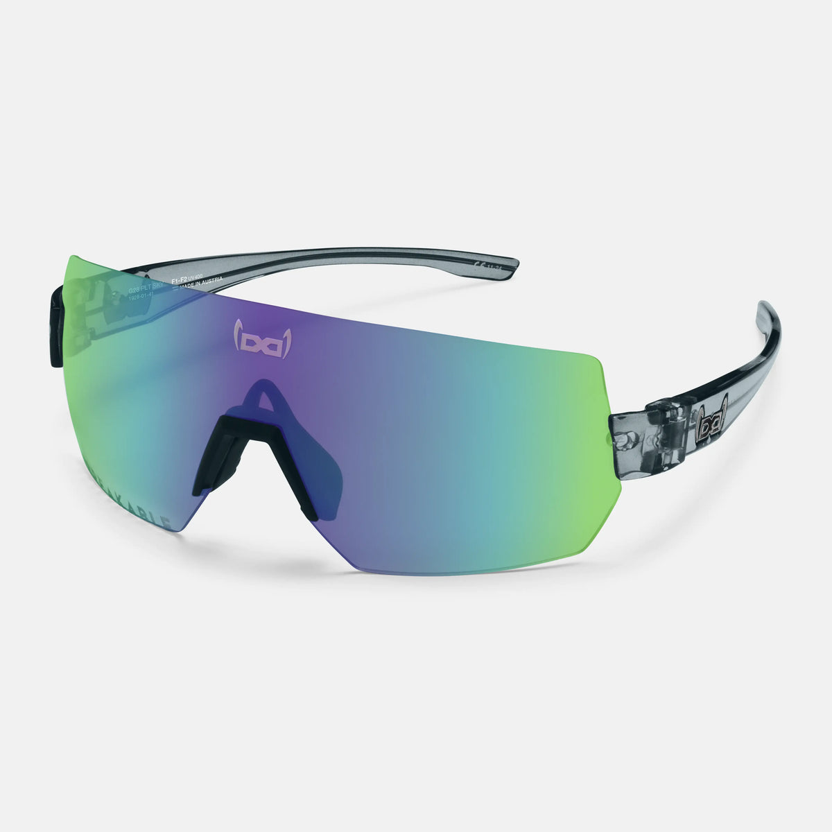 gloryfy G28 Peloton sky TRF Sportbrille – Schrägansicht