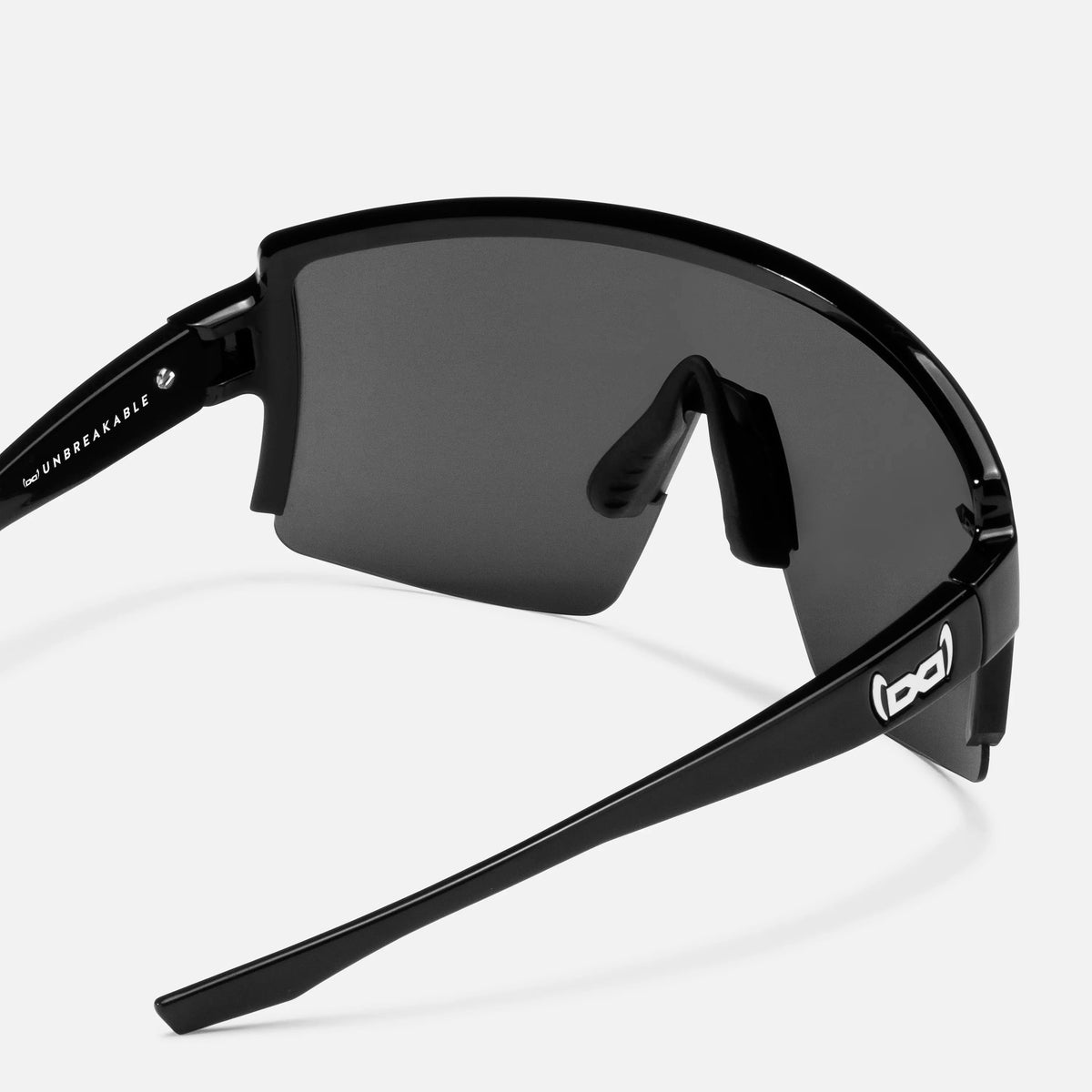 gloryfy G40 flatline black shiny Sportbrille – Rückansicht