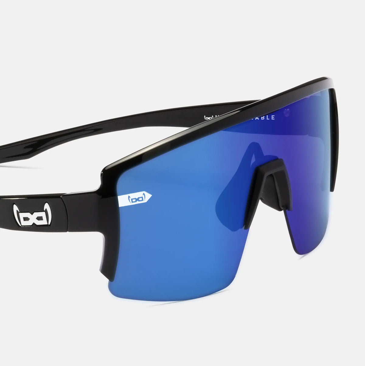 gloryfy G40 flatline black shiny Sportbrille – Seitenansicht