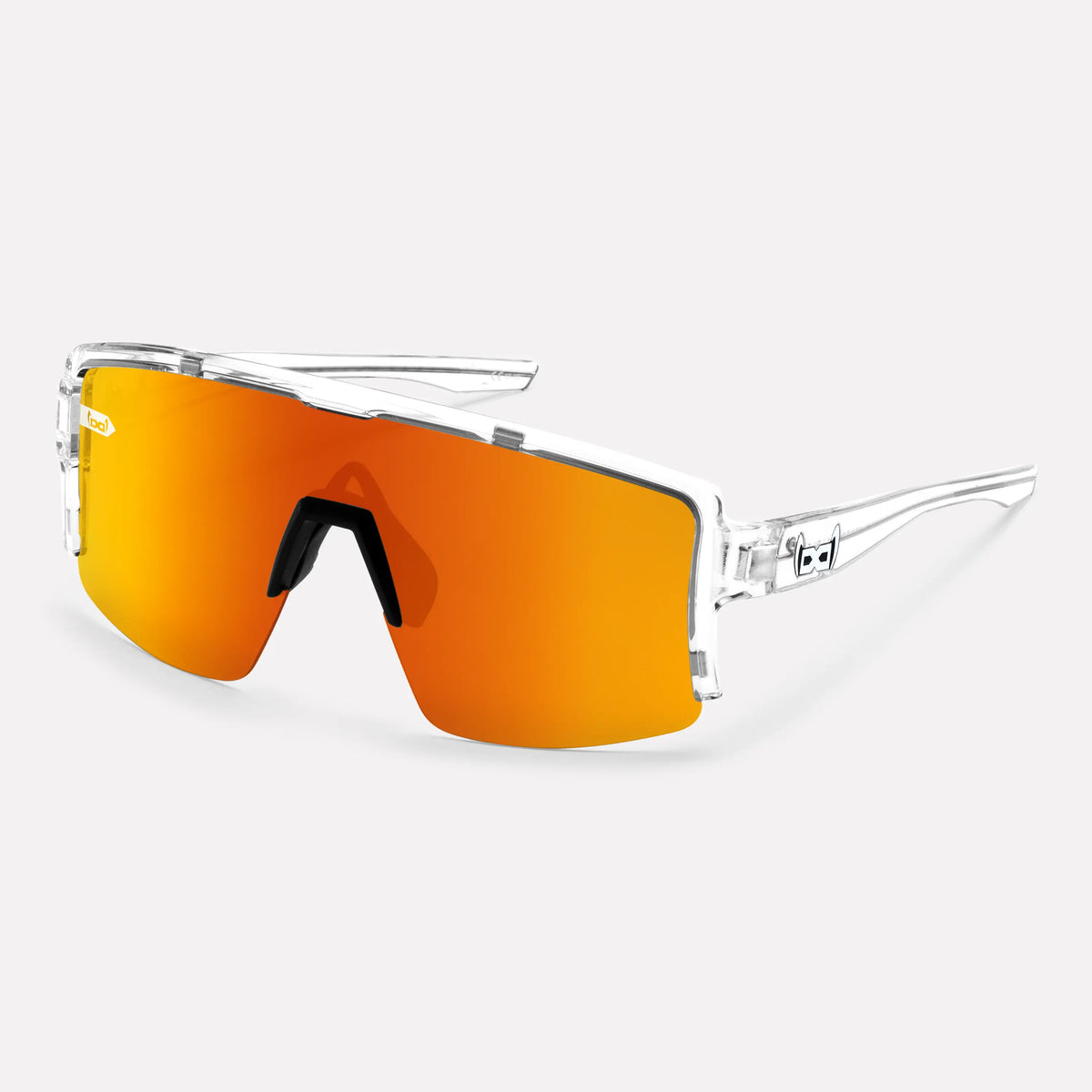 gloryfy G40 flatline clear Sportbrille – Schrägansicht