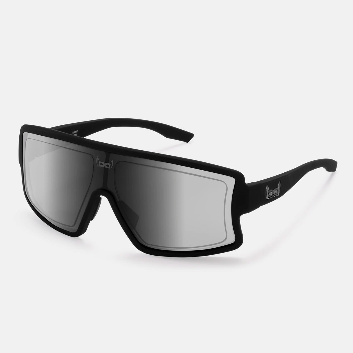 gloryfy G44 HELIOZ black matt Sportbrille – Schrägansicht