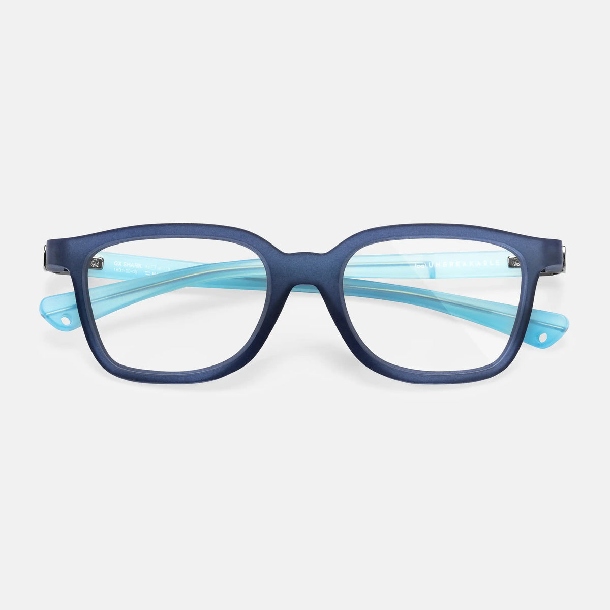 gloryfy GX Kids Shark blue matt Kinderbrille – Frontansicht