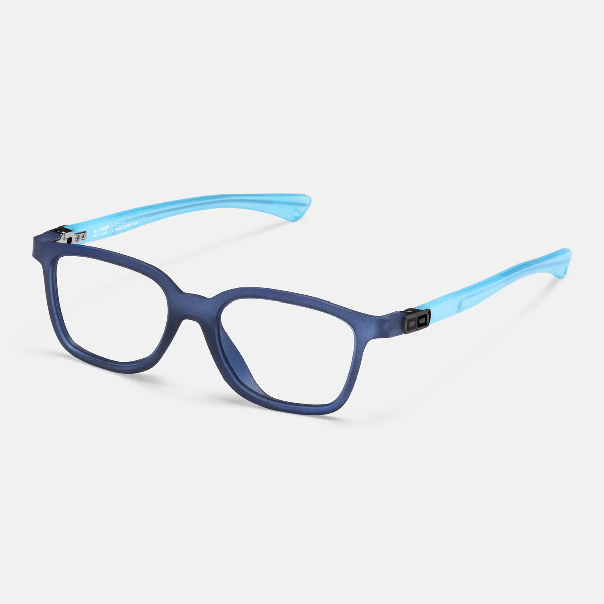 gloryfy GX Kids Shark blue matt Kinderbrille – Schrägansicht