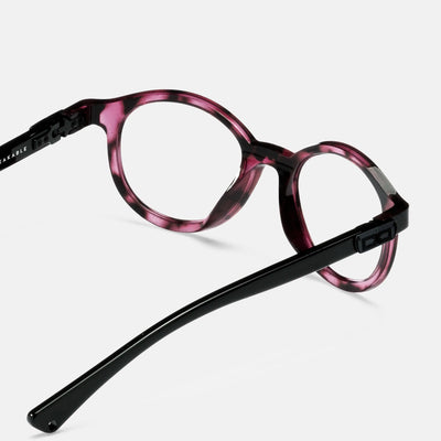 gloryfy GX Kids Lion pink havanna Kinderbrille – Rückansicht