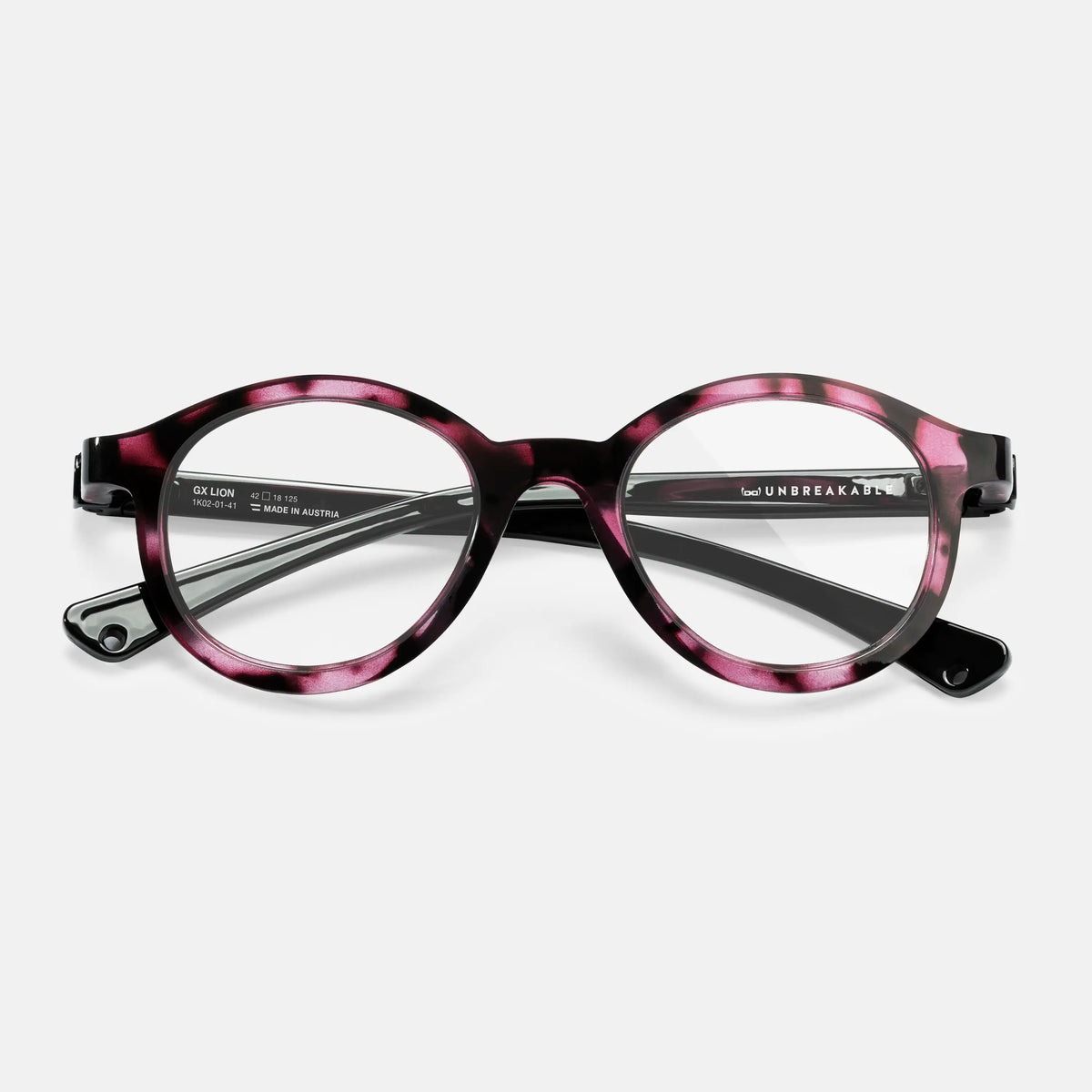 gloryfy GX Kids Lion pink havanna Kinderbrille – Frontansicht