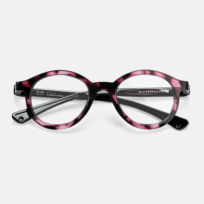 gloryfy GX Kids Lion pink havanna Kinderbrille – Frontansicht
