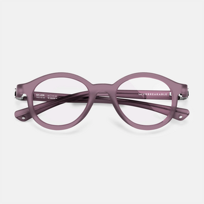 gloryfy GX Kids Lion purple matt Kinderbrille – Frontansicht