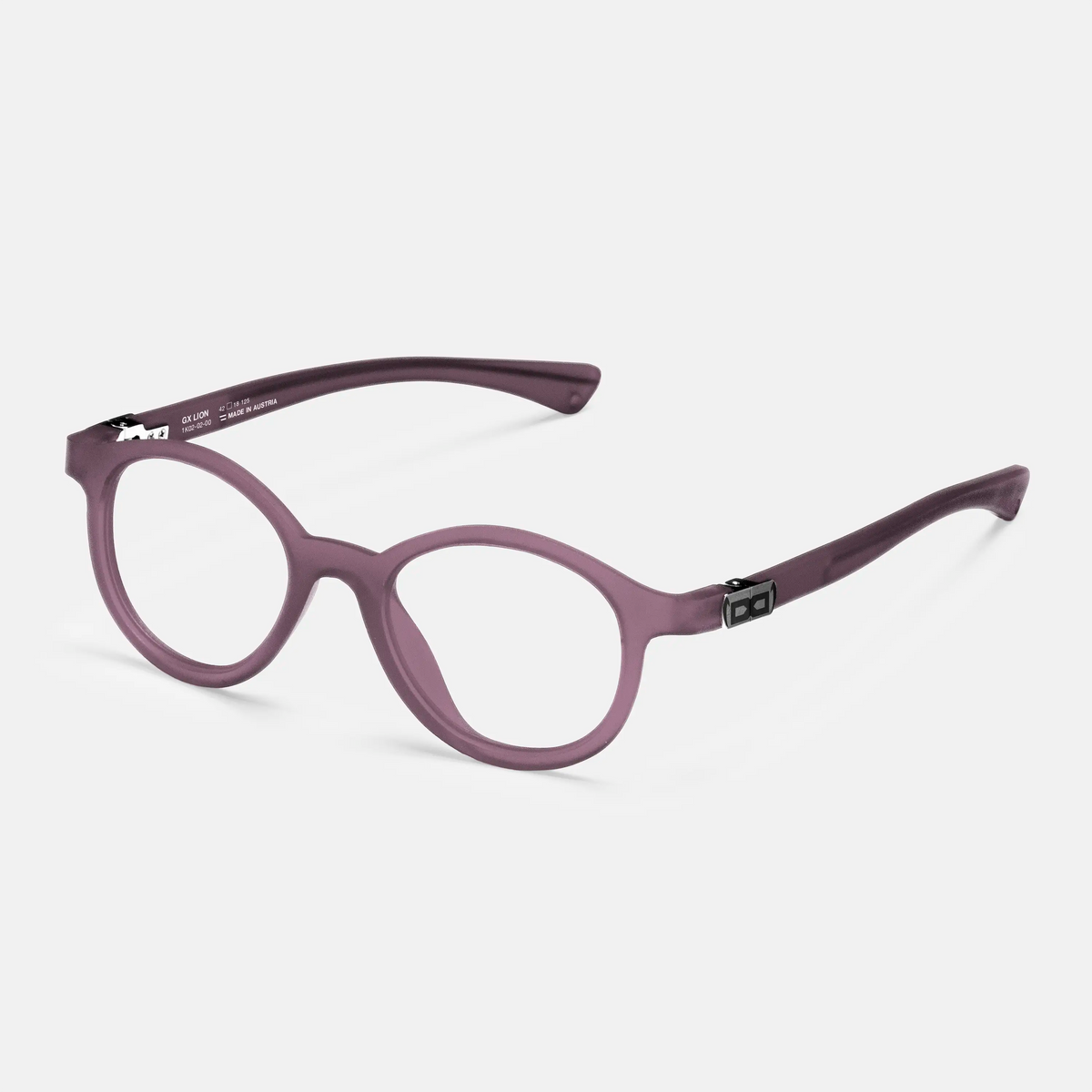 gloryfy GX Kids Lion purple matt Kinderbrille – Schrägansicht