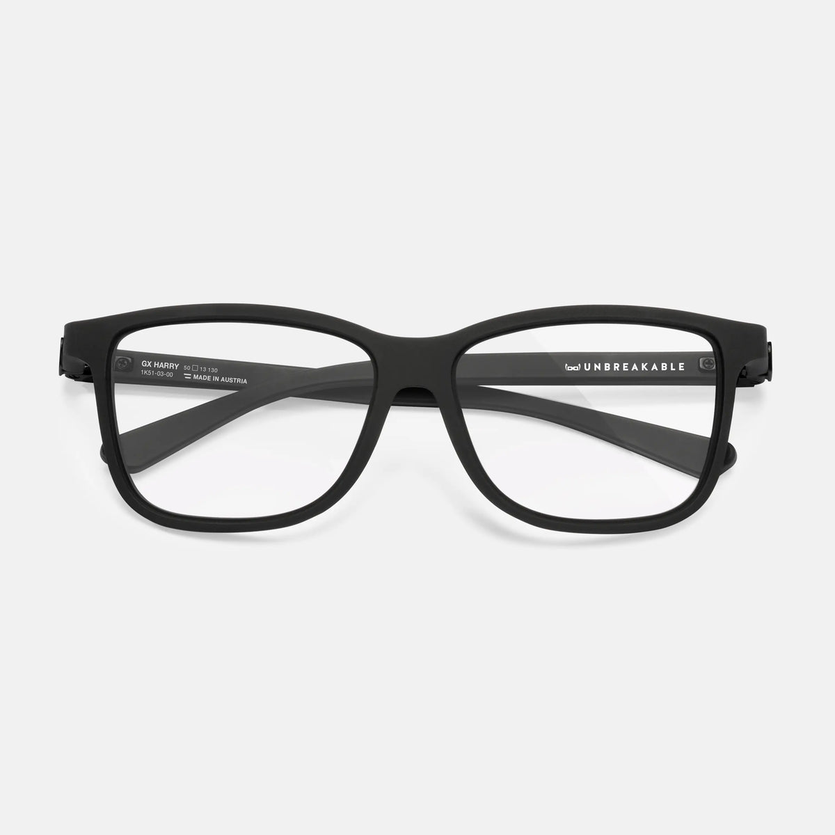 gloryfy GX Kids Harry black matt Kinderbrille – Frontansicht